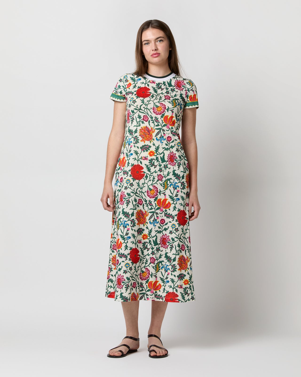 cotton knit swing dress Brigitte Brianna Swing Dress