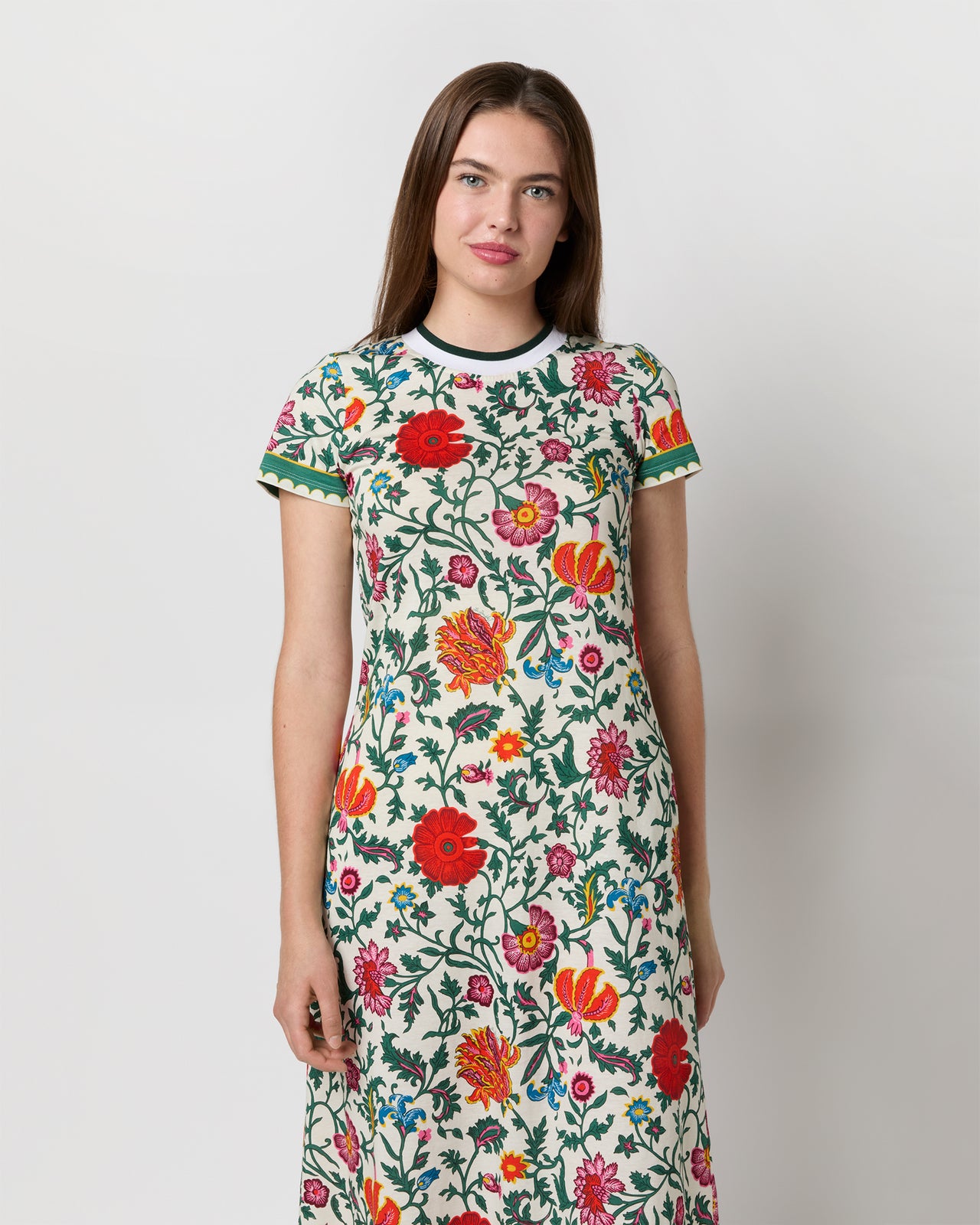 Sporty Swing Dress in Dragonflower Cotton Jersey | Shop Ann Mashburn Sporty Swing Dress in Dragonflower Cotton Jersey | Shop Ann Mashburn