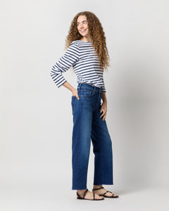 The Mid Rise Ramble Zip Ankle Jean in Coastal Colors