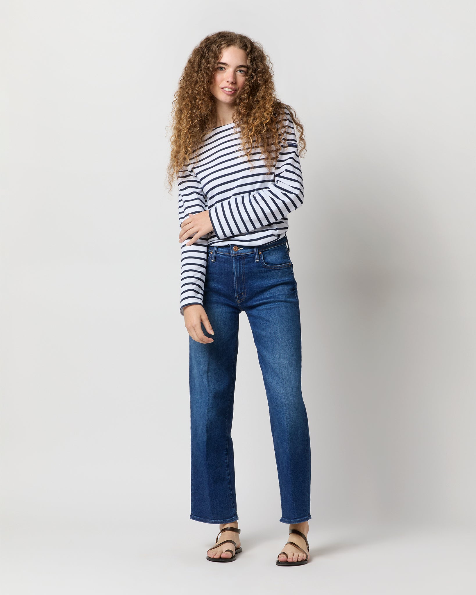 The Mid Rise Ramble Zip Ankle Jean in Coastal Colors