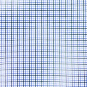 Made-to-Measure Shirt in Blue Multi Tattersall Poplin