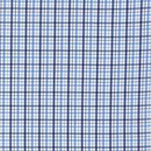 Made-to-Measure Shirt in Blue Multi Check Poplin