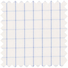 Made-to-Measure Shirt in Blue Large Graph Check Poplin
