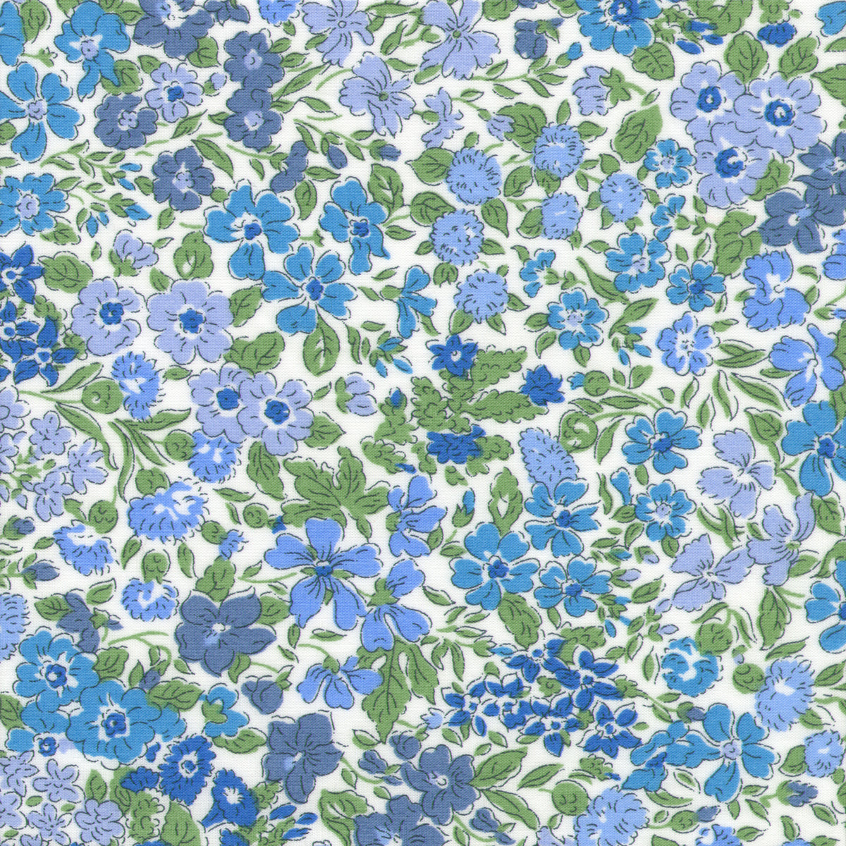 Made-to-Order Fabric in Blue/Green Joanna Louise Liberty Fabric