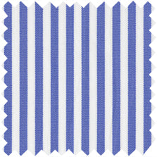 Made-to-Order Mandarin Tunic in Blue Bengal Stripe Poplin