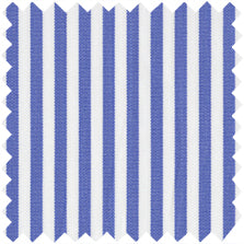 Made-to-Order Anaya Popover Shirt in Blue Bengal Stripe Poplin