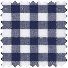 Made-to-Order Tomboy Popover Shirt in Navy Gingham Poplin