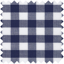 Made-to-Order Icon Shirt in Navy Gingham Poplin