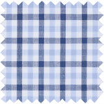 Load image into Gallery viewer, Made-to-Measure Shirt in Blue/Sky Check Poplin
