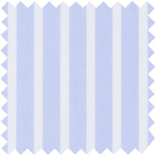 Made-to-Measure Shirt in Sky/White Stripe Poplin