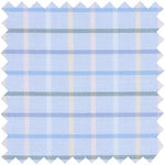 Load image into Gallery viewer, Made-to-Measure Shirt in Heather Sky/Green/Blue Multi Tattersall Poplin
