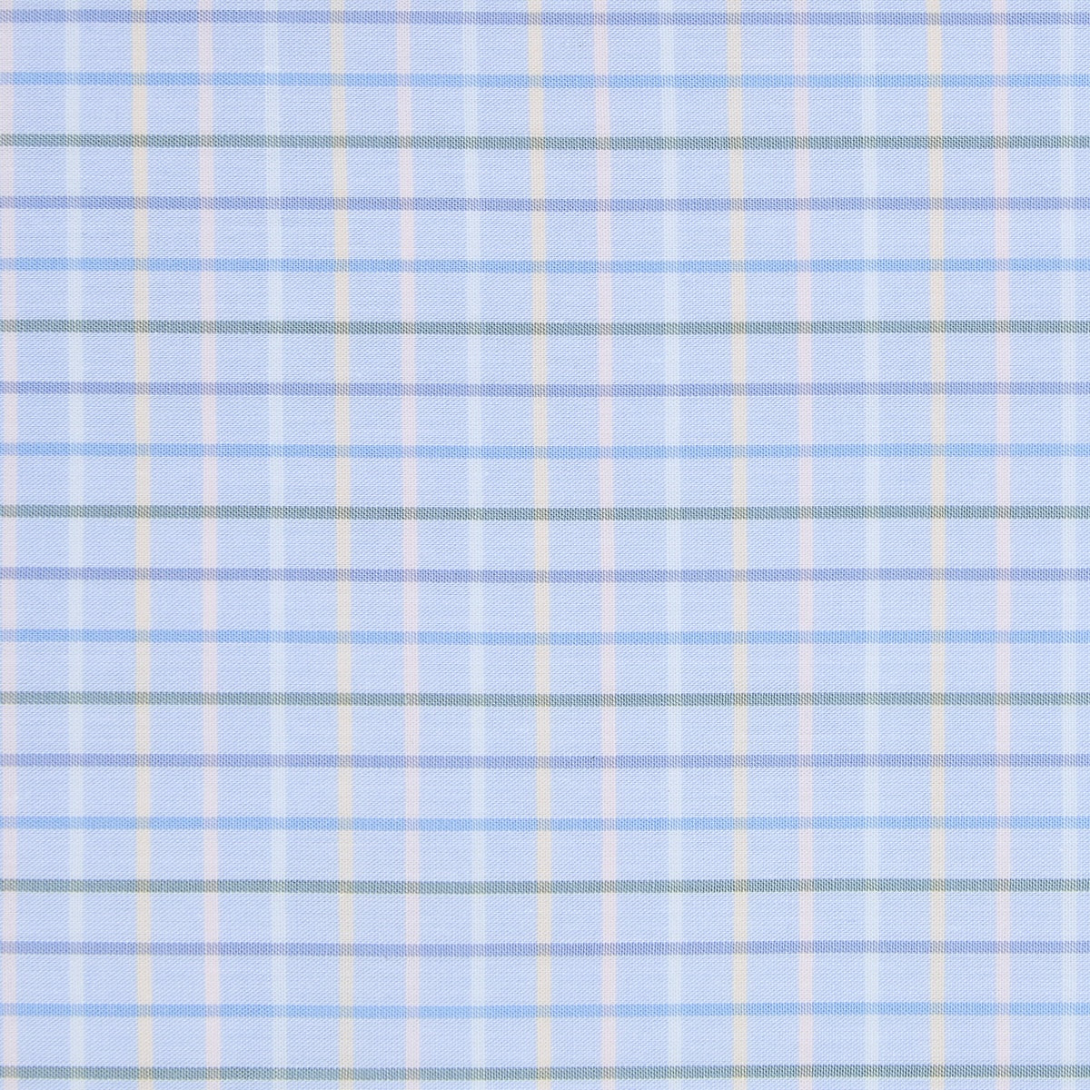 Made-to-Measure Shirt in Heather Sky/Green/Blue Multi Tattersall Poplin