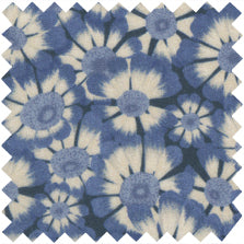 Made-to-Order Mandarin Tunic in Blue Helenium Liberty Fabric