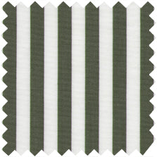Made-to-Order Director Shirt in Dark Olive Awning Stripe Poplin