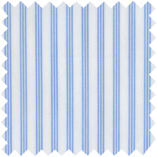 Made-to-Order Fabric in Light Blue Stripe Poplin