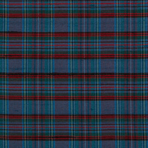 Made-to-Order Fabric in Mini Macbeth Tartan Iridescent Silk Shantung