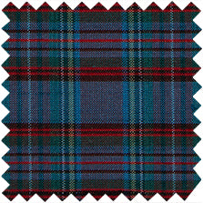 Made-to-Order Fabric in Mini Macbeth Tartan Iridescent Silk Shantung