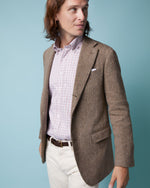 Load image into Gallery viewer, Virgil No. 2 Jacket in Brown/Oat Herringbone Tweed
