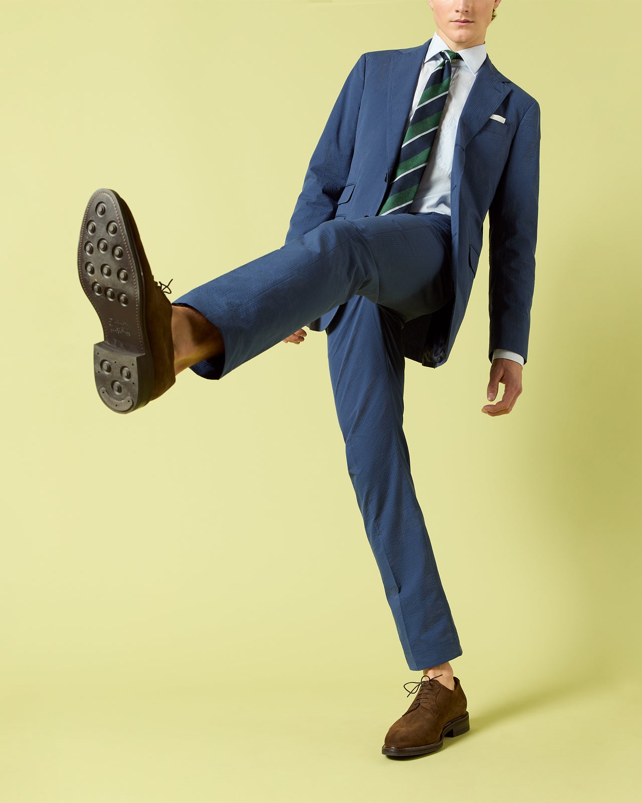 Five-Eyelet Blucher in Snuff Suede