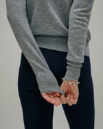 Load image into Gallery viewer, Rosie Cardigan in Mid Heather Grey Cashmere
