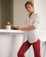 Load image into Gallery viewer, Boyfriend Shirt in White Poplin
