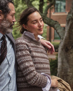 Load image into Gallery viewer, Spread Collar Dress Shirt in Olive/Sky Stripe Poplin
