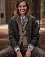 Load image into Gallery viewer, Silk Print Tie in Navy/Lilac Flower
