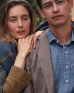 Load image into Gallery viewer, Ghost Blazer in Chocolate/Oat Glen Plaid Brushed Hopsack
