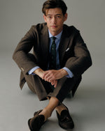 Load image into Gallery viewer, Italian Tassel Loafer in Dark Chocolate Suede
