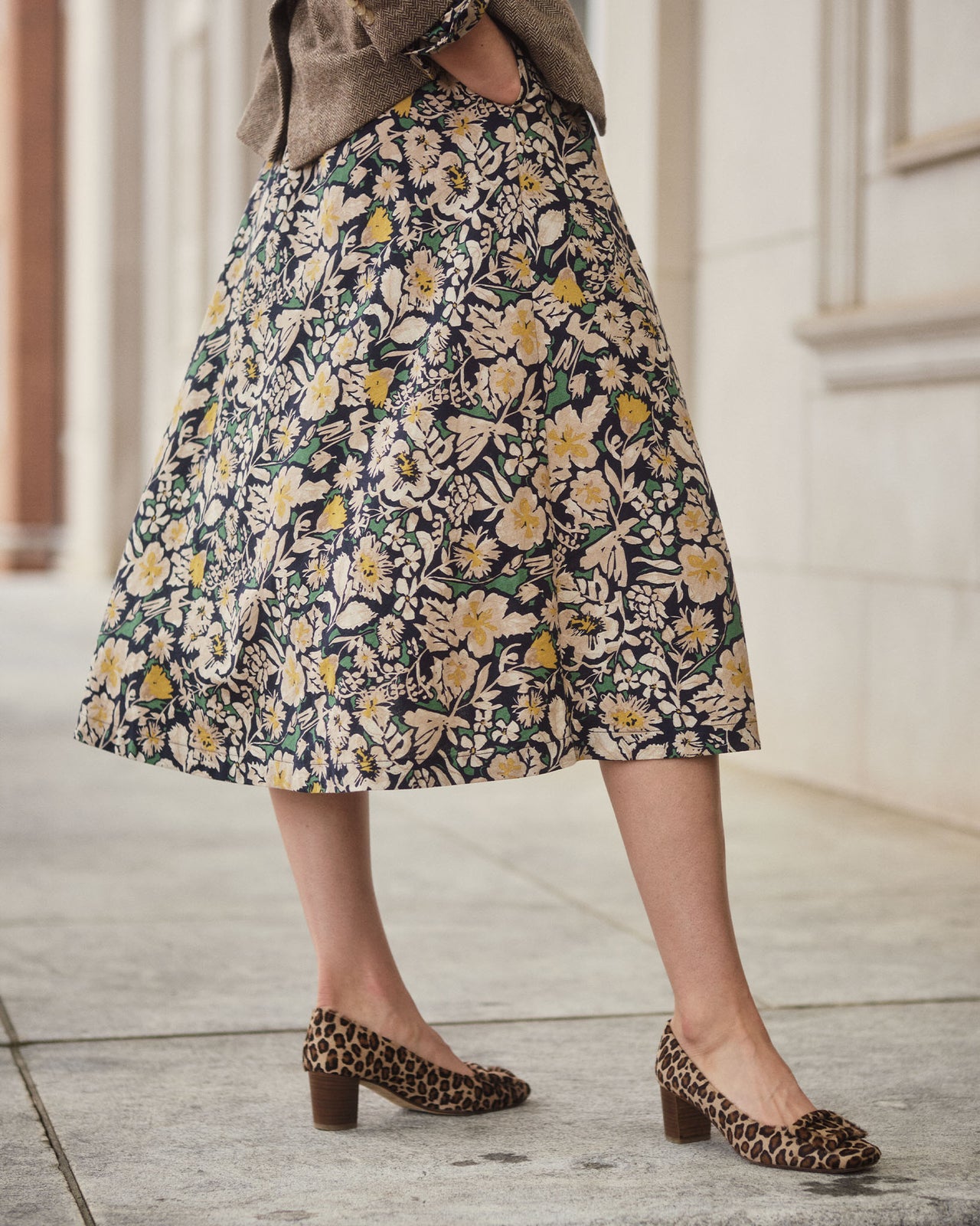 Buckle Heel in Leopard Calf Hair | Shop Ann Mashburn