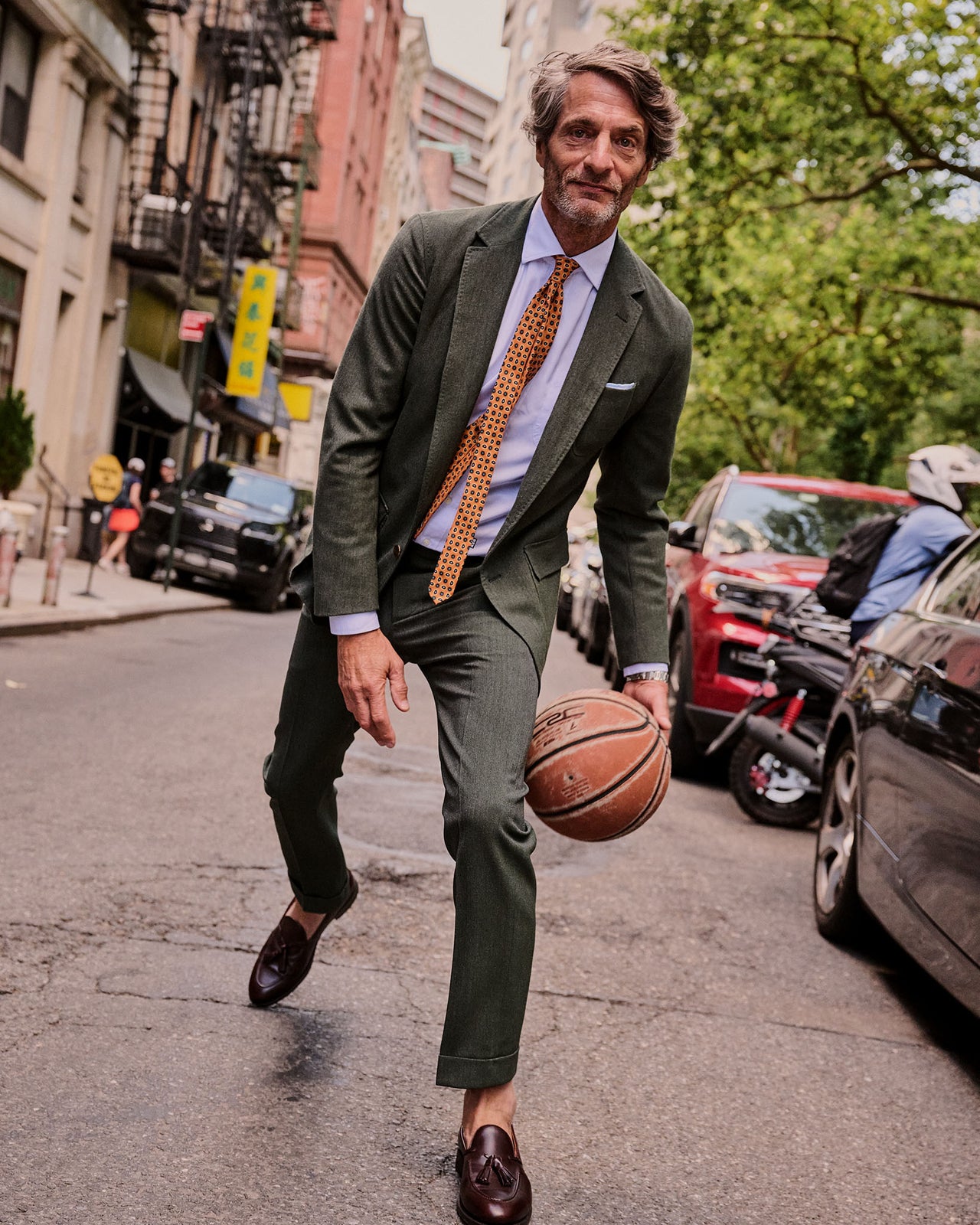Ghost Blazer in Lovat Quattro Hopsack