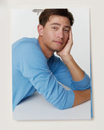 Load image into Gallery viewer, Fine-Gauge Crewneck Sweater in French Blue Escorial Wool
