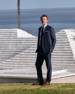 Load image into Gallery viewer, Spread Collar Dress Shirt in White Poplin
