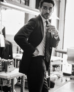 Load image into Gallery viewer, Spread Collar Dress Shirt in White Poplin

