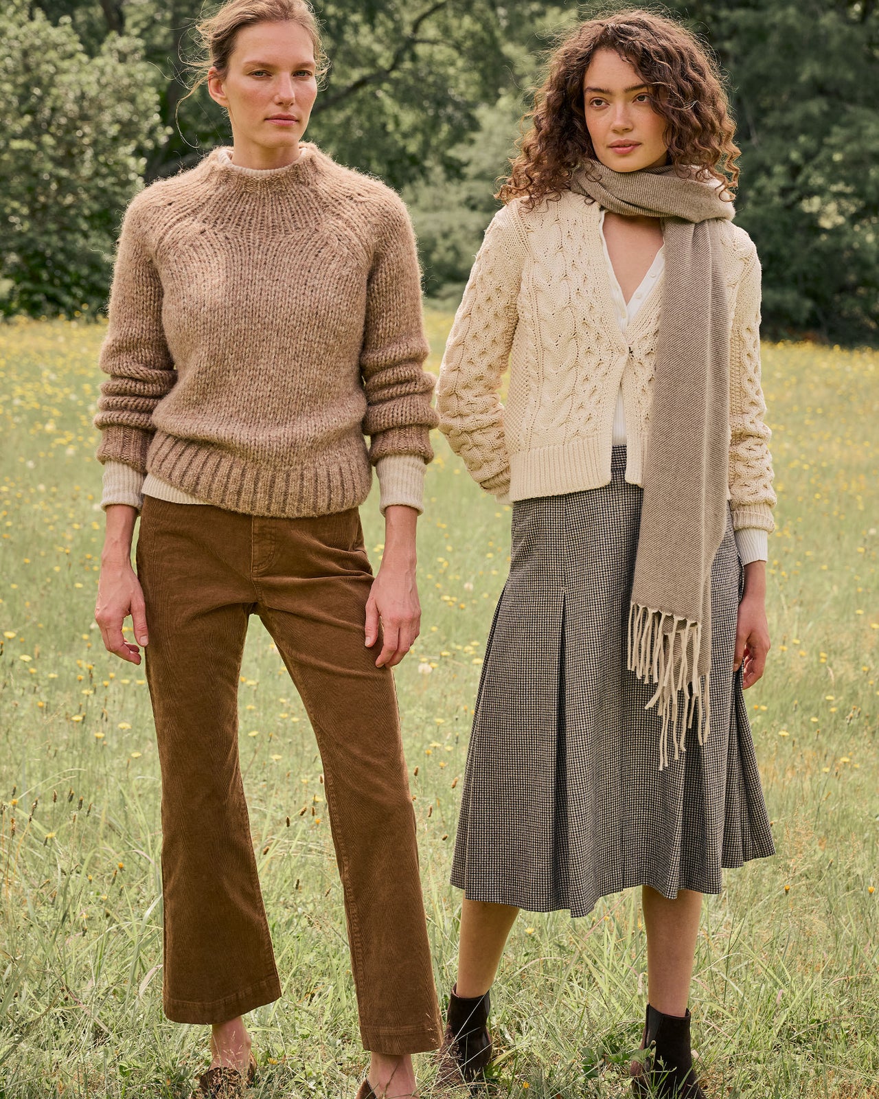 Kendall Flare 5-Pocket Jean in Chestnut Stretch Corduroy