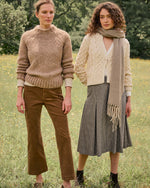 Load image into Gallery viewer, Kendall Flare 5-Pocket Jean in Chestnut Stretch Corduroy
