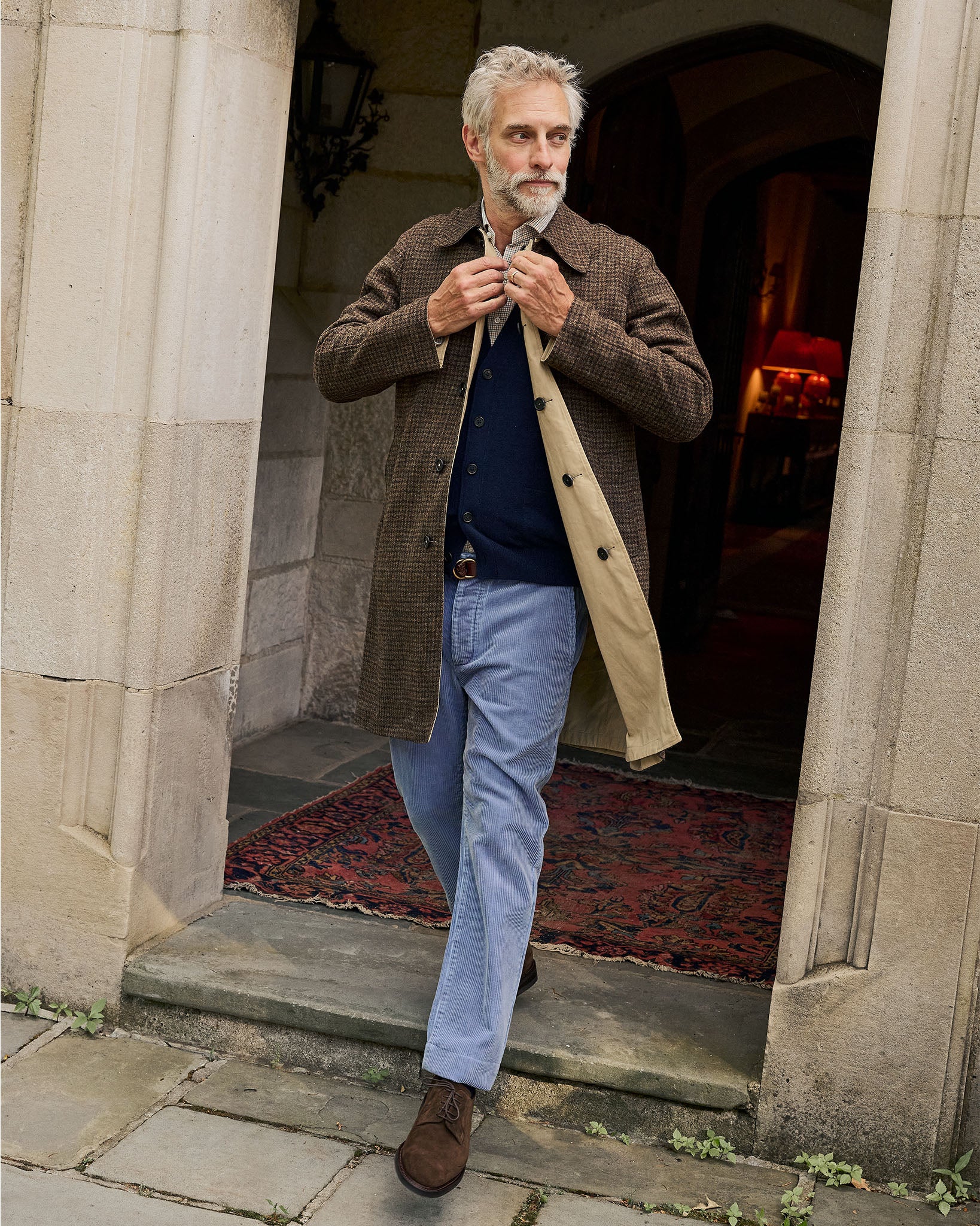 Five-Eyelet Blucher in Chocolate Suede | Shop Sid Mashburn