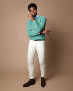 Load image into Gallery viewer, Classic Crewneck Sweater in Lovat Cashmere
