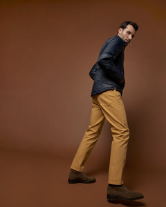 Slim Straight 5-Pocket Pant in Goldenrod Canvas