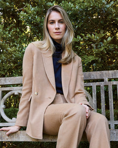 Constance Jacket in Camel Hair Flannel 10 by Ann Mashburn