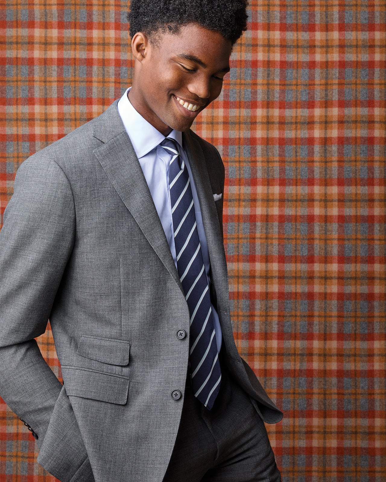 Kincaid No. 3 Suit in Mid-Grey High-Twist - IT 48S by Sid Mashburn Kincaid No. 3 Suit in Mid-Grey High-Twist - IT 48S by Sid Mashburn