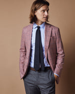 Load image into Gallery viewer, Virgil No. 2 Jacket in Orchid/Blue Windowpane Tweed
