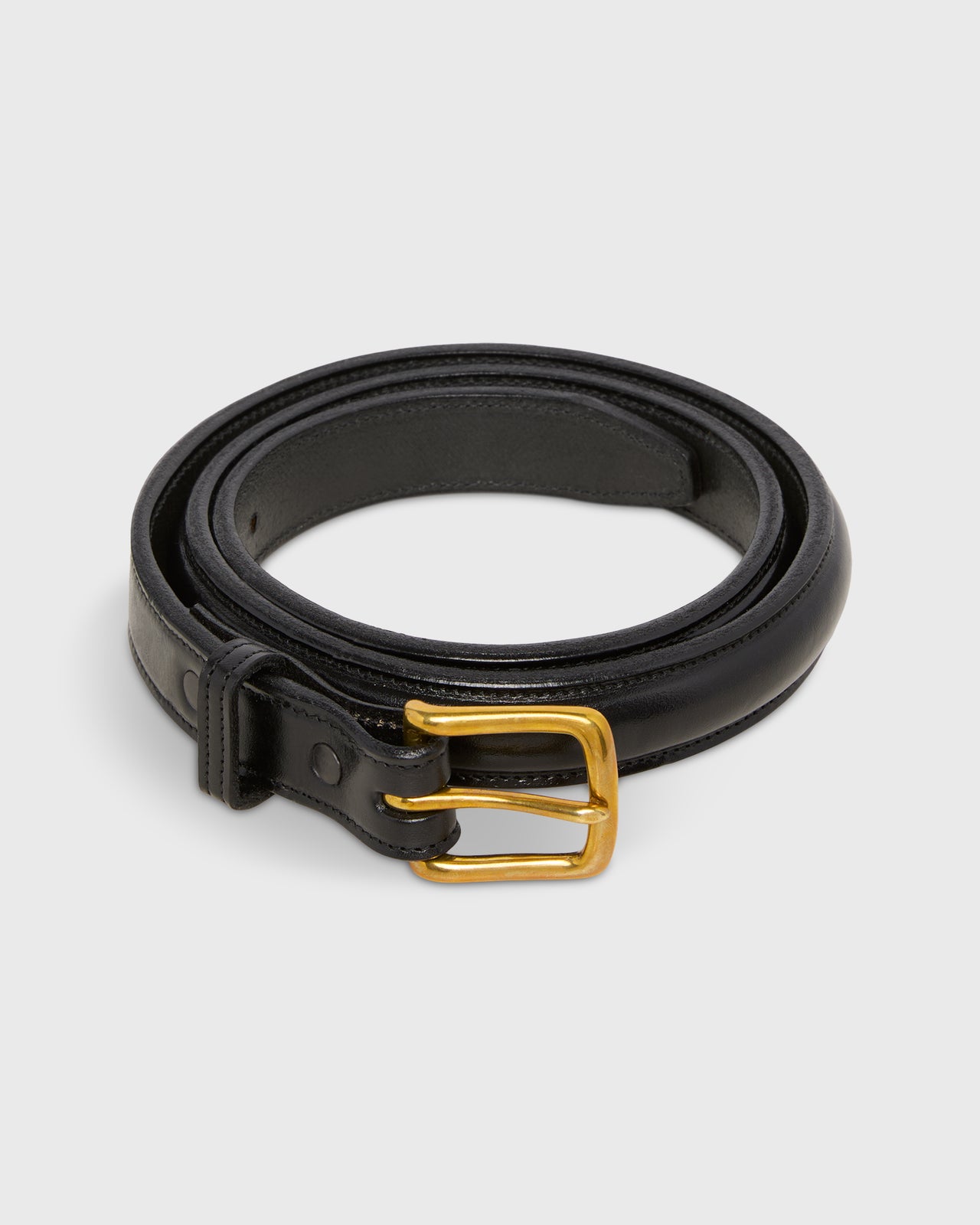 1" Bombay Stitch Belt in Black Bridle