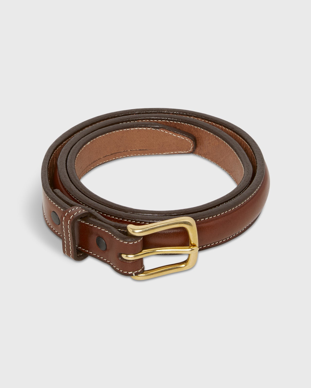 1" Bombay Stitch Belt in Oak Bridle