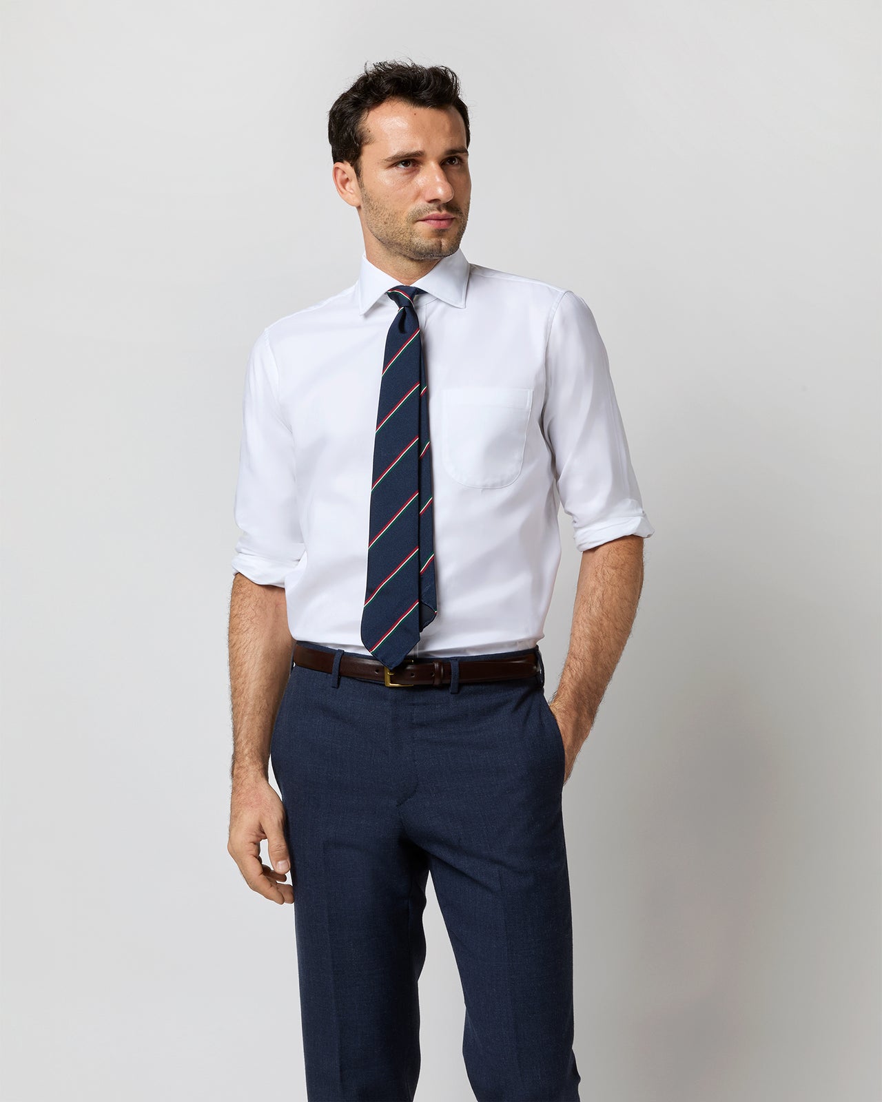 Sid Mashburn Roxford Spread Collar Dress Shirt, White / 15.5 x 33 Sid Mashburn Roxford Spread Collar Dress Shirt, White / 15.5 x 33