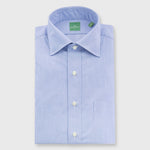 Load image into Gallery viewer, Made-to-Measure Shirt in Blue End-On-End
