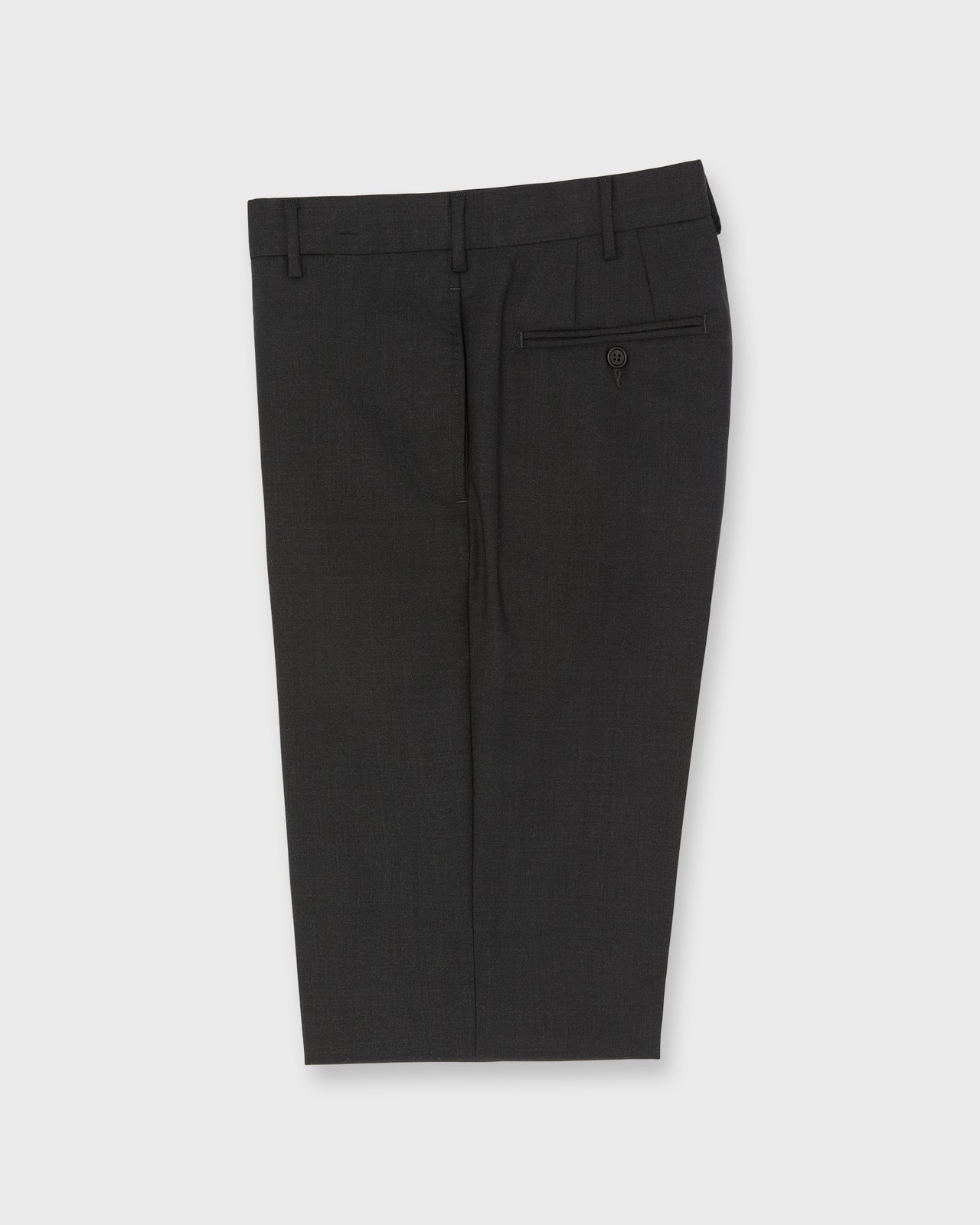 Dress Trouser in Charcoal Lightweight Twill