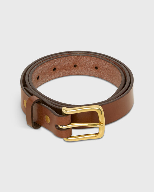 1" Belt in Medium Brown Bridle