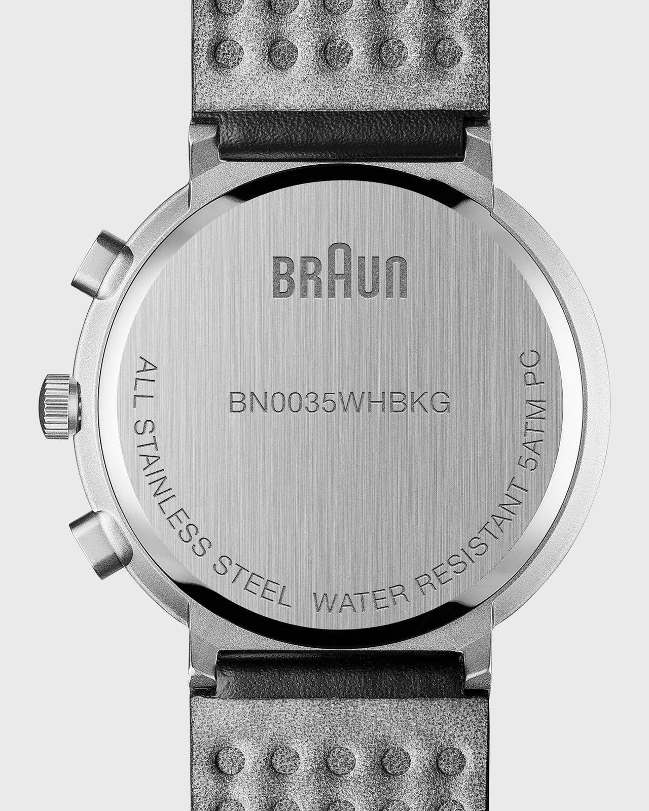 Chronograph Analog Watch in White/Black