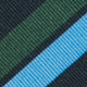 Irish Poplin Tie in Navy/Sky/Hunter Stripe